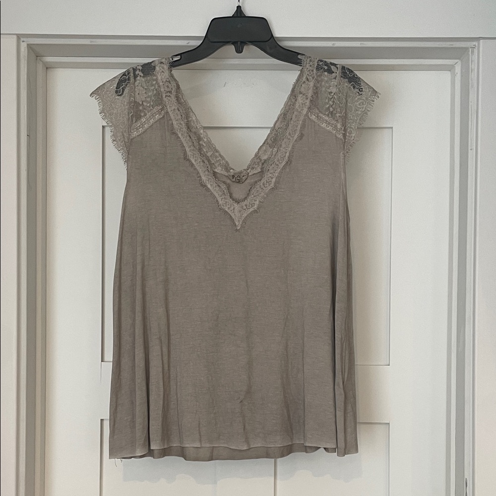 Tan tank top - POL size M